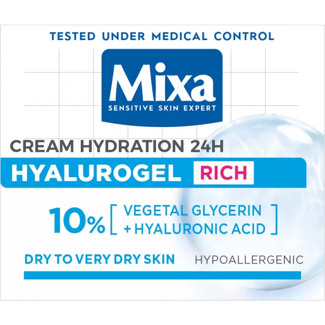 MIXA HYALUROGEL BOGATA KREMA ZA LICE 50ML