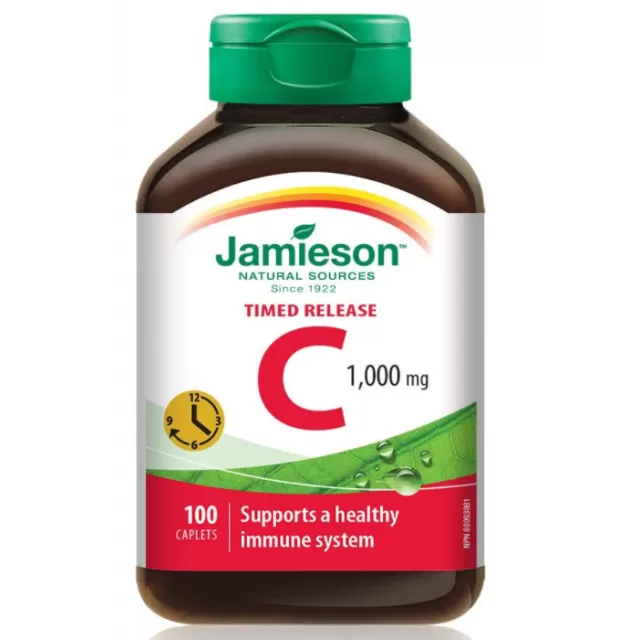 JAMIESON VITAMIN C 1000MG TIMED RELEASE KAPLETE A100