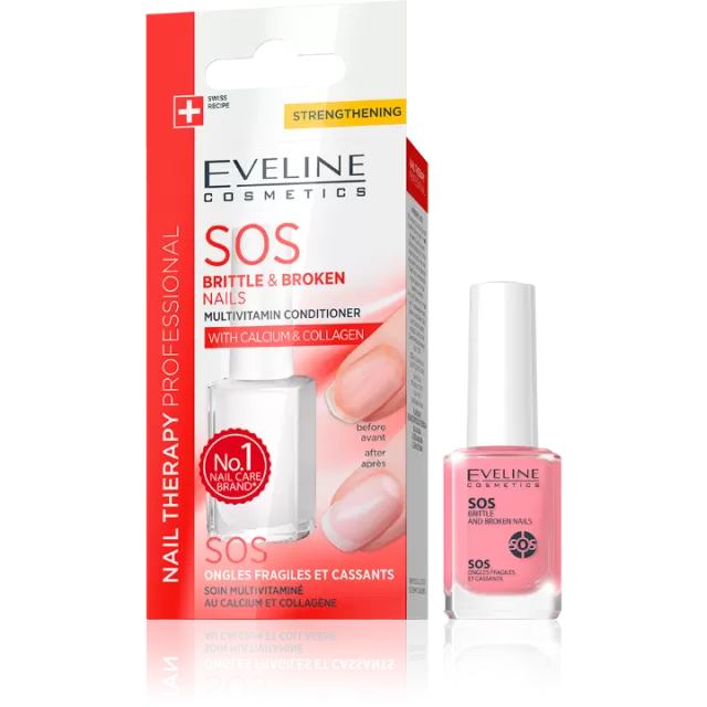 EVELINE NAIL THERAPY SOS BRITTLE & BROKEN NAILS 12ML