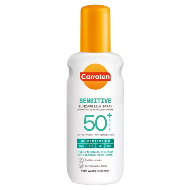 CARROTEN SUN MLEKO SPREJ ZA OSETLJIVU KOŽU SPF50+ 200ML