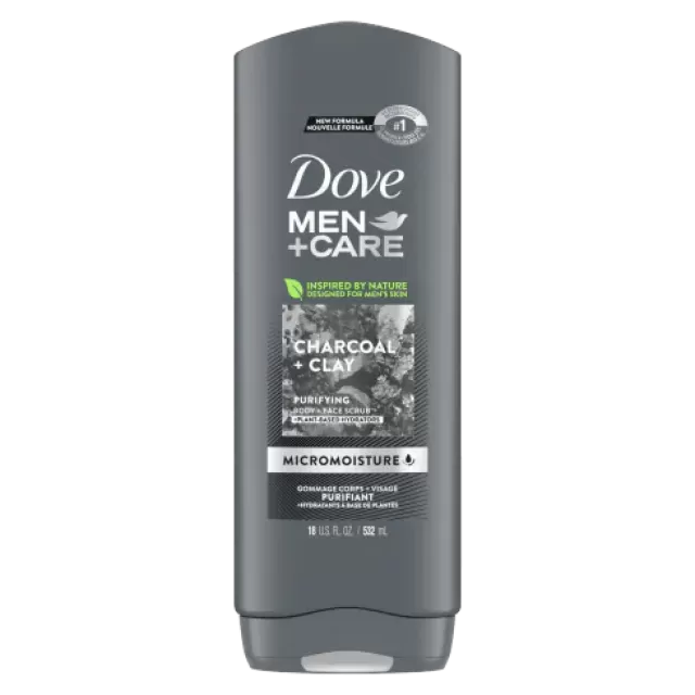 DOVE MEN GEL ZA TUŠIRANJE CHARCOAL+CLAY 250ML
