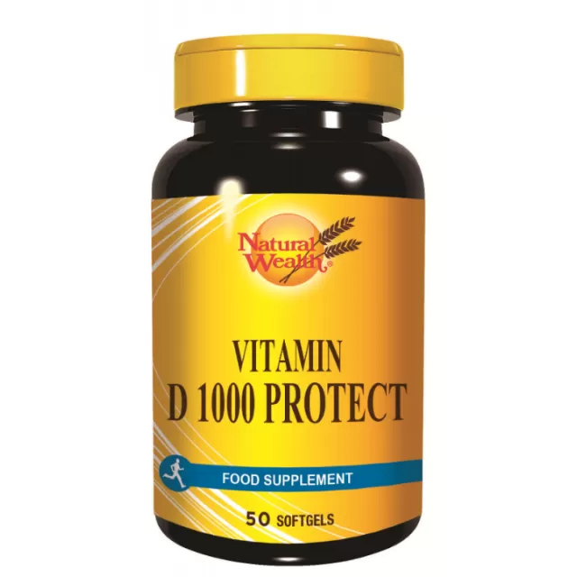 NATURAL WEALTH VITAMIN D-1000IJ KAPSULE A50