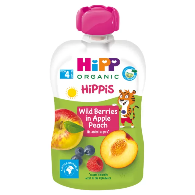 HIPP POUCH JABUKA, BRESKVA I ŠUMSKO VOĆE 100G 4M+