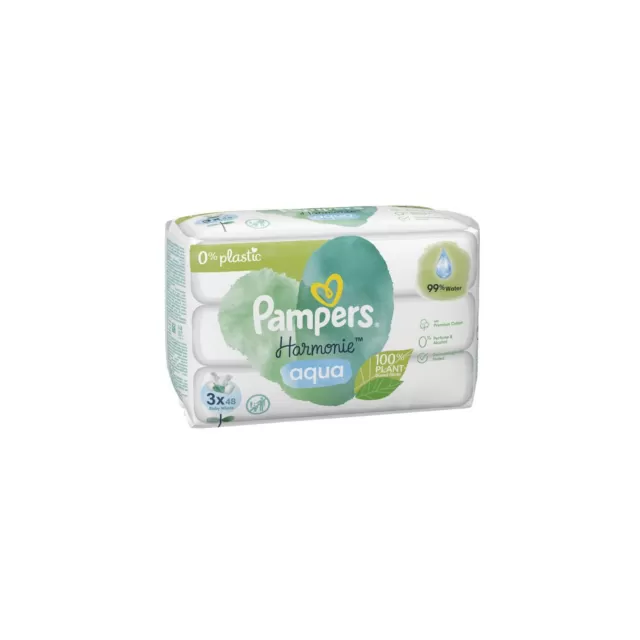 PAMPERS VLAŽNE MARAMICE AQUA PURE 3x48