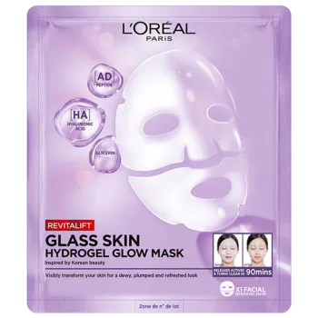 L'OREAL PARIS REVITALIFT FILLER GLASS SKIN HIDROGEL MASKA ZA BLISTAVU KOŽU A1