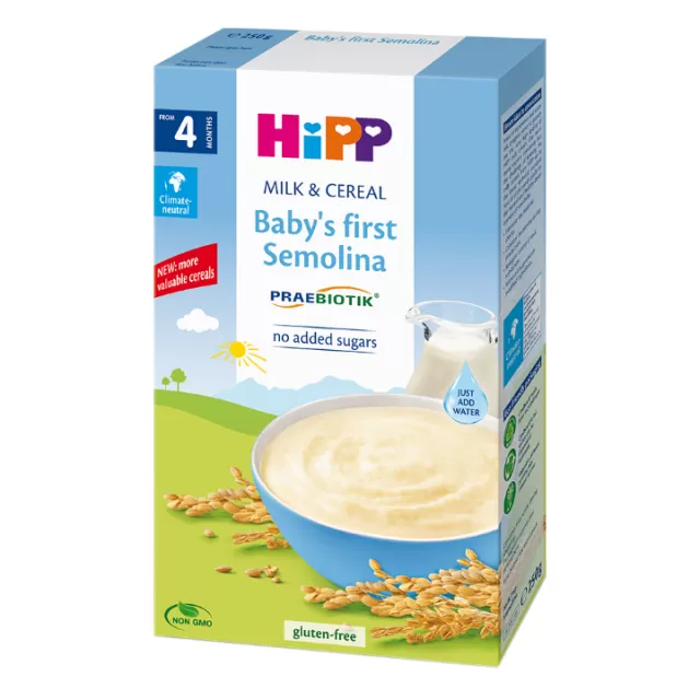 HIPP INSTANT KAŠA MLEKO I ŽITARICE - BEBINA PRVA KAŠICA 250G