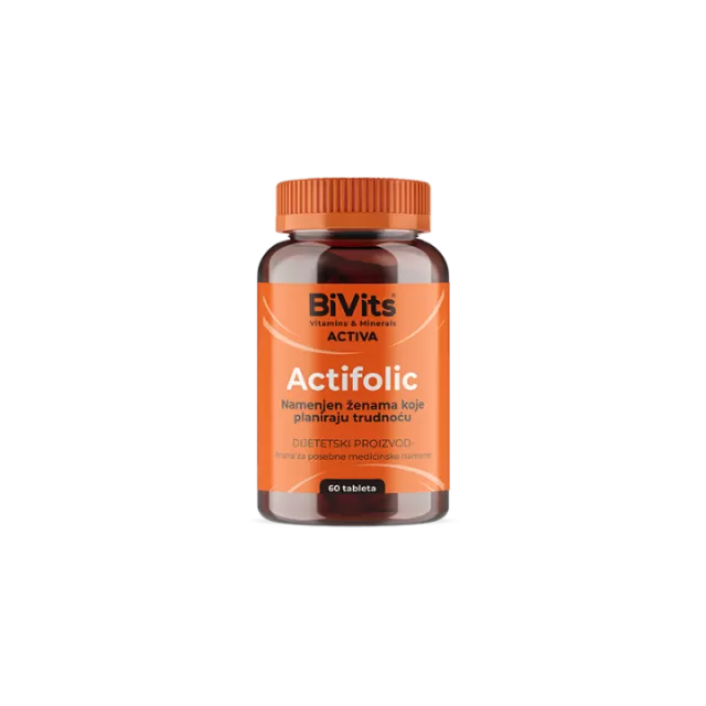 BIVITS ACTIVA ACTIFOLIC, 60 TABLETA