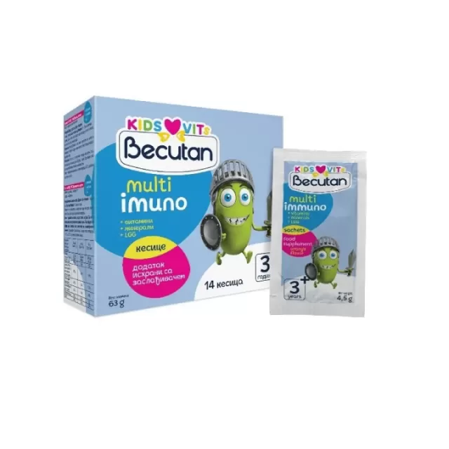 BECUTAN KIDS VITS MULTI-IMMUNO 14 KESICA