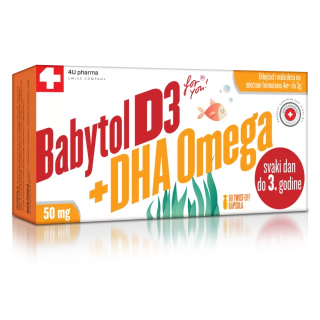 BABYTOL D3+OMEGA DHA KAPSULE A60