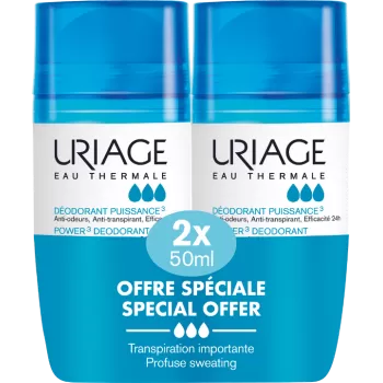 URIAGE PROMO EAU Thermale Power3 Deo roll-on 2x 50ML