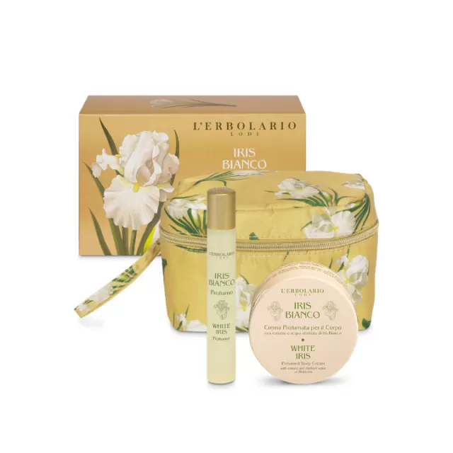 L'ERBOLARIO WHITE IRIS SET BEAUTY CASE