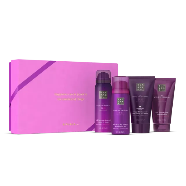 RITUALS YOZAKURA SET BS ( pasta za tuširanje 70 ml + gel za tuširanje 50 ml + krema za telo 70 ml + suvi šampon 50 ml)
