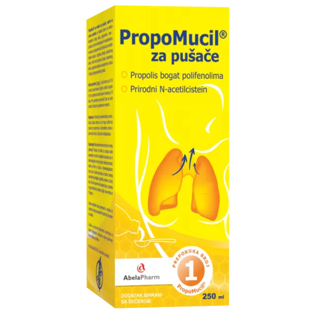 PROPOMUCIL SIRUP ZA PUŠAČE 250ML