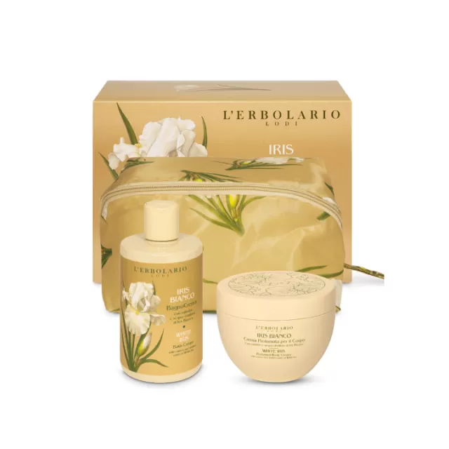 L'ERBOLARIO WHITE IRIS SET BEAUTY CASE GEM