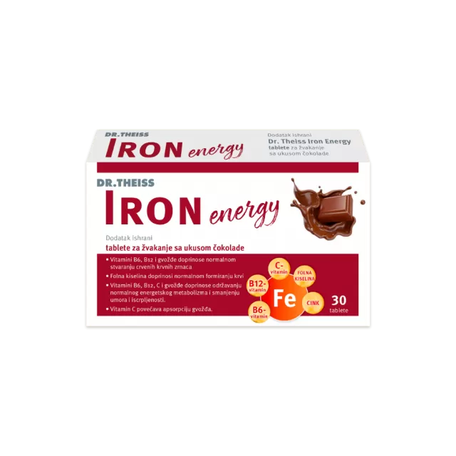 IRON ENERGY TABLETE ZA ŽVAKANJE A30