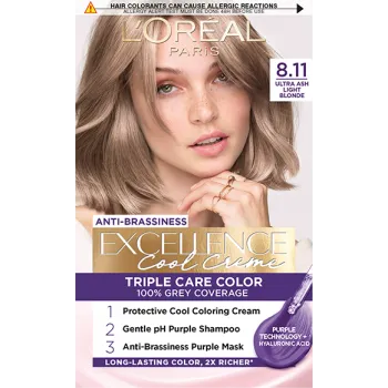L'OREAL TRAJNA BOJA ZA KOSU EXCELLENCE 8.11 Ultra Ash Light Blonde