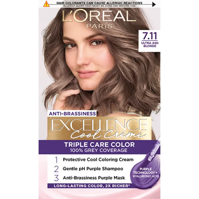 L'OREAL TRAJNA BOJA ZA KOSU EXCELLENCE 7.11 Ultra Ash Blonde