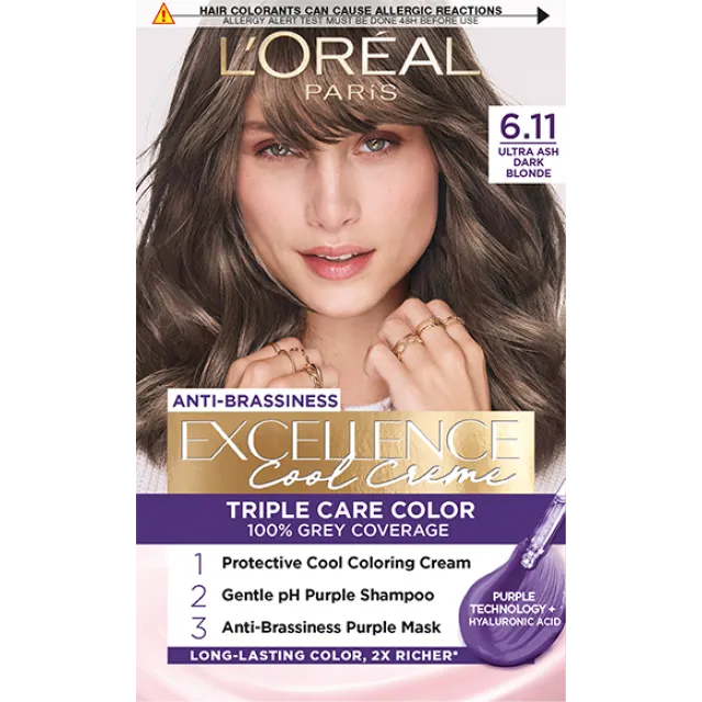 L'OREAL TRAJNA BOJA ZA KOSU EXCELLENCE 6.11 Ultra Ash Dark Blond