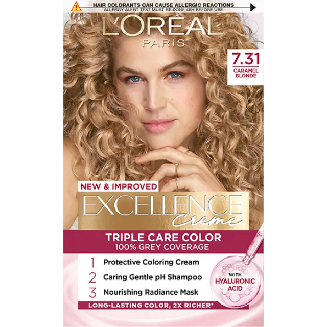L'OREAL TRAJNA BOJA ZA KOSU EXCELLENCE 7.31 Dark Caramel Blonde