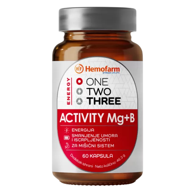 ONE TWO THREE ACTIVITY MG+B 60 KAPSULA