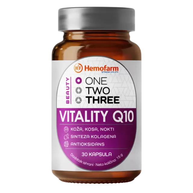 ONE TWO THREE VITALITY Q10 30 KAPSULA