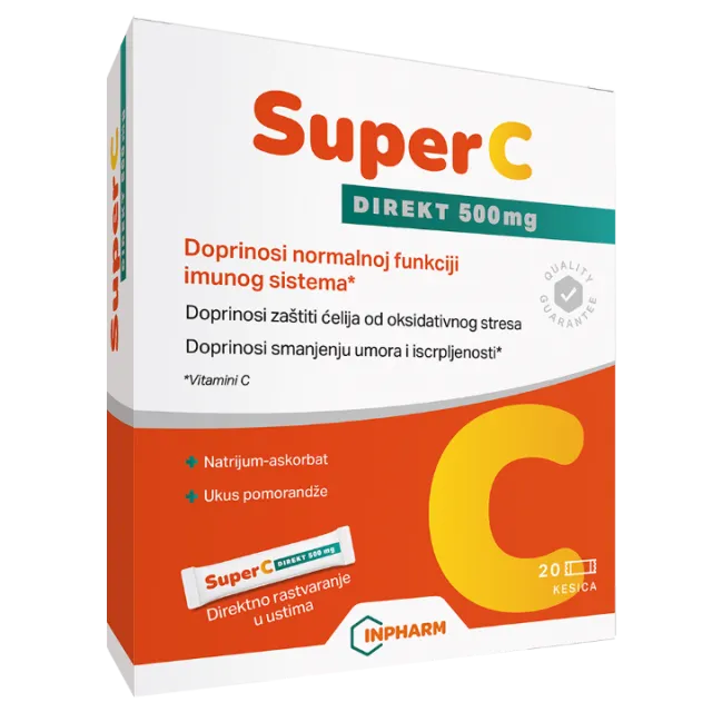 SUPER C DIREKT 500MG NATRIJUM-ASKORBAT KESICE A20