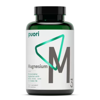 PUORI M3 – LAKO APSORBUJUĆI ORGANSKI MAGNEZIJUM KOMPLEKS (VEGANSKI) - 180 KAPSULA