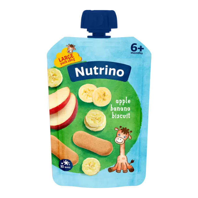 NUTRINO VOĆNI PIRE JABUKA, BANANA I KEKS 180G