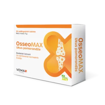 OSSEOMAX POMORANDŽA TABLETE ZA ŽVAKANJE A30