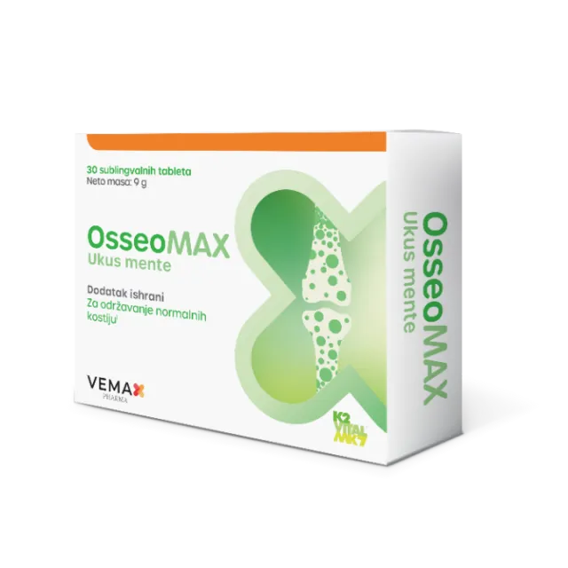 OSSEOMAX MENTA TABLETE ZA ŽVAKANJE A30