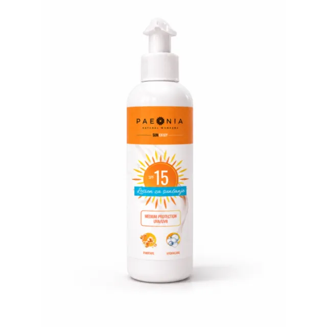 LOSION ZA SUNČANJE SPF 15 PAEONIA