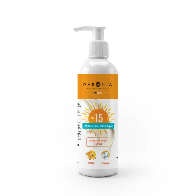 LOSION ZA SUNČANJE SPF 15 PAEONIA