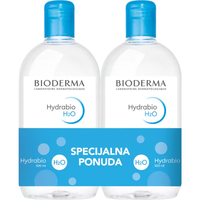 BIODERMA PROMO HYDRABIO H2O MICELARNA VODA 500ML + 500ML