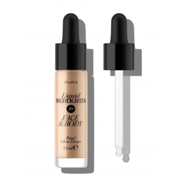 AURA TEČNI HAJLAJTER ZA LICE I TELO - Liquid Highlighter, 15ml