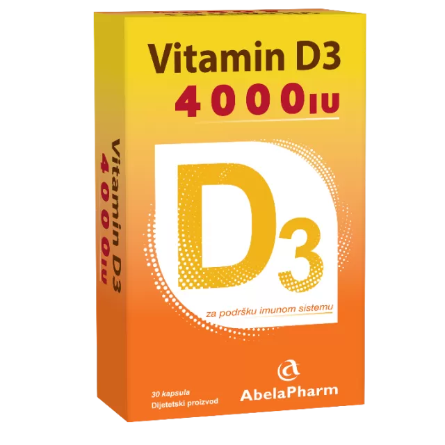 VITAMIN D3 4000IJ, 30 KAPSULA