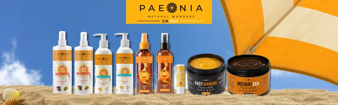 Paeonia Sun Enjoy kolekcija proizvoda za sunčanje
